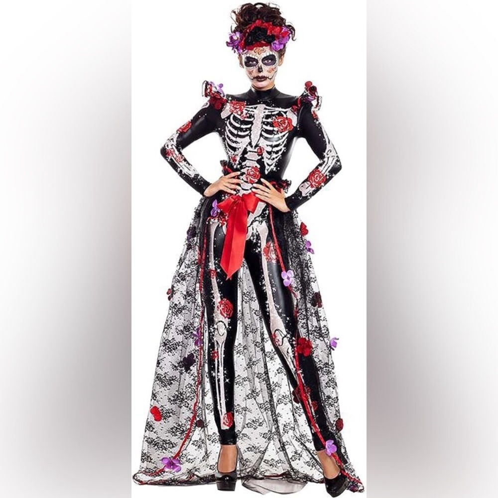NEW Party King Rosas Day of The Dead Costume New